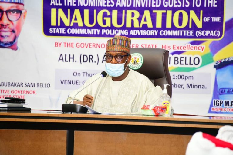 Gov Abubakar Bello Inaugurates 15-Man Community Policing Advisory Commiittee